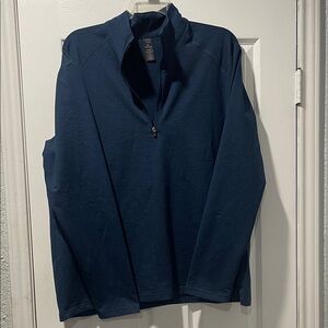 Men's Classic Navy Stormtech Zip-Up Sweater